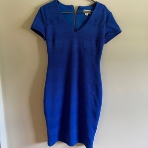 Bisou Bisou Womens 6 Royal Blue BodyCon Pencil Dress Zipper in Back